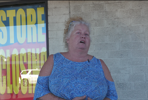 Frances Lawrence, a longtime Dirt Cheap customer, says that, as a senior citizen living on a fixed income, the closing of Dirt Cheap stores will negatively affect her.

 