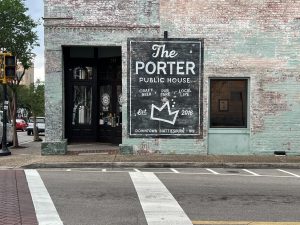 The Porter Public House in downtown Hattiesburg hosts weekly trivia, open mic nights, and tabletop game events — part of a growing entertainment scene drawing locals and visitors alike.