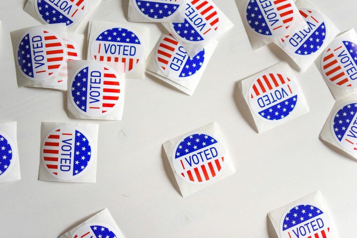 “I Voted” stickers are shown in this file photo. The Roy Howard Community Journalism Center recently fact-checked several common claims about Mississippi voting laws, including rules on voter ID, absentee ballots and party switching during runoffs.