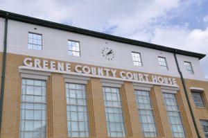 The Greene County Courthouse in Leakesville.